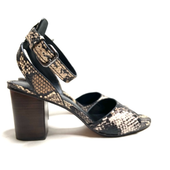 COACH “Pipher” Leather Ankle Strap Block Heel Sandal - Picture 2 of 16